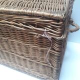 Wicker trunk L75xH53xD48 vintage