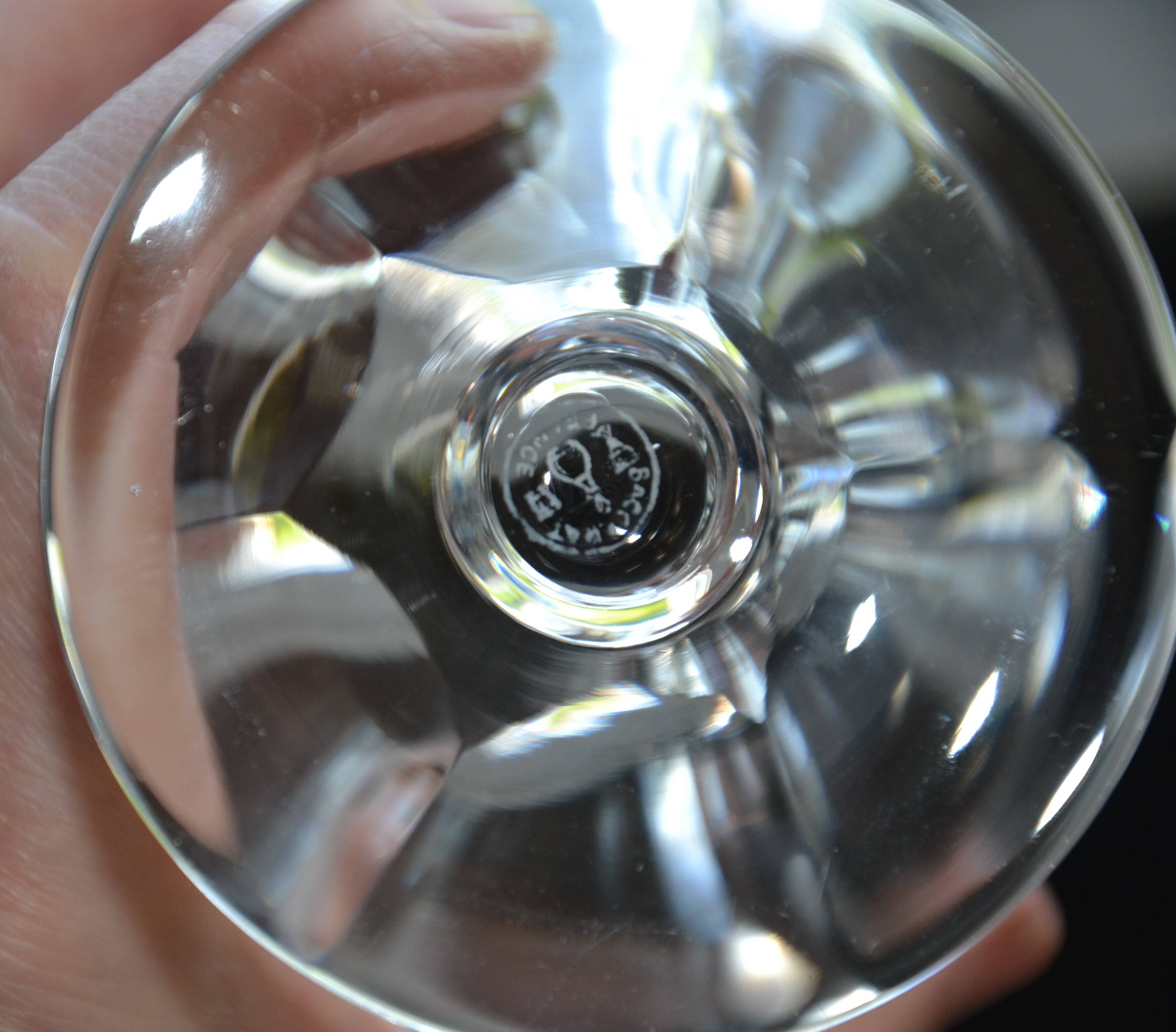 5 water glasses Talleyrand model Baccarat crystal