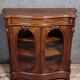 Superb curved display cabinet from the Napoleon III period in mahogany