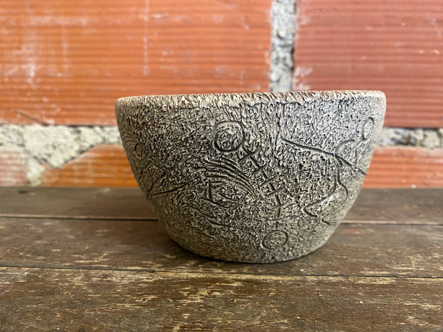 Francis Triay Ceramic Ashtray Coupe Vide Poche 1960s Vintage Rock Art