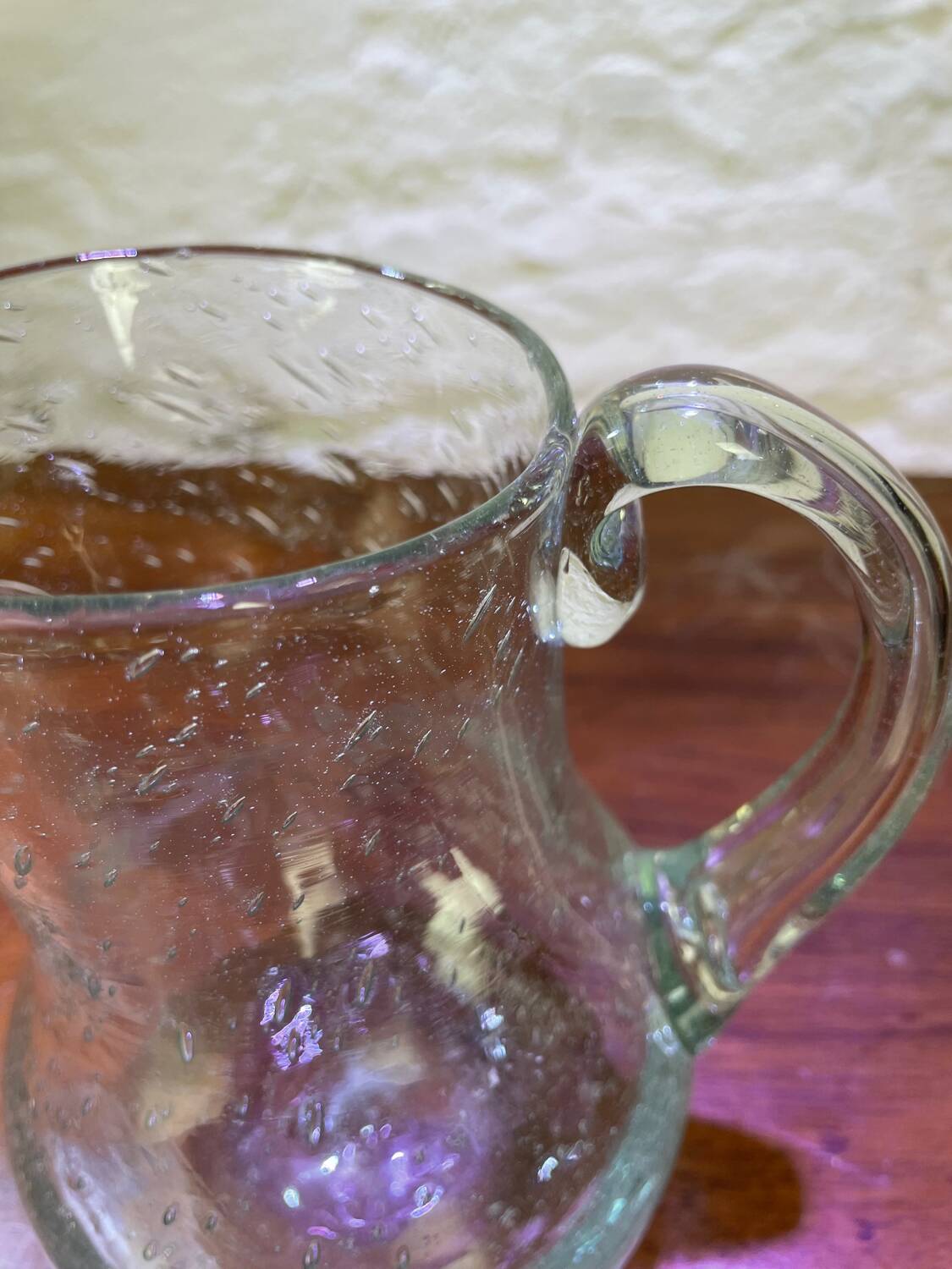 Riom glass pitcher
