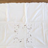 Square tablecloth, embroidered, cotton