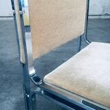 Italian Hollywood Regency Style Modernist Dining Chairs, 1970s, Set of 6