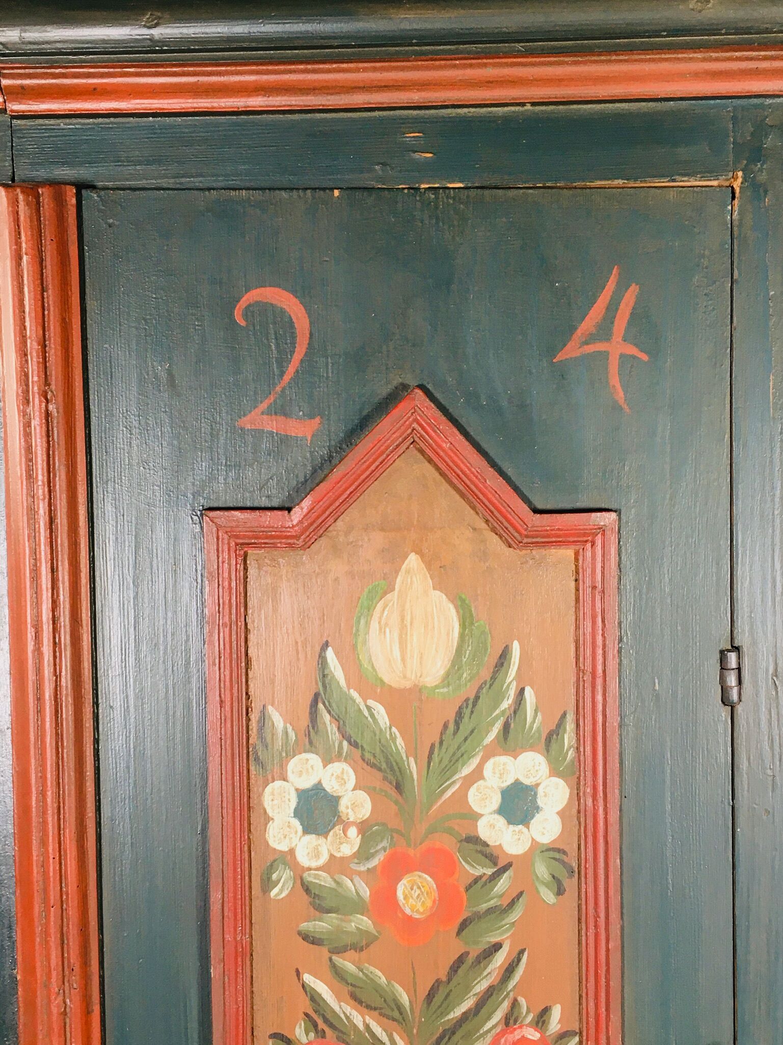 Painted Bavarian wardrobe, Germany 19th's