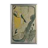 A reproduction of poster 1900 of Toulouse Lautrec poster