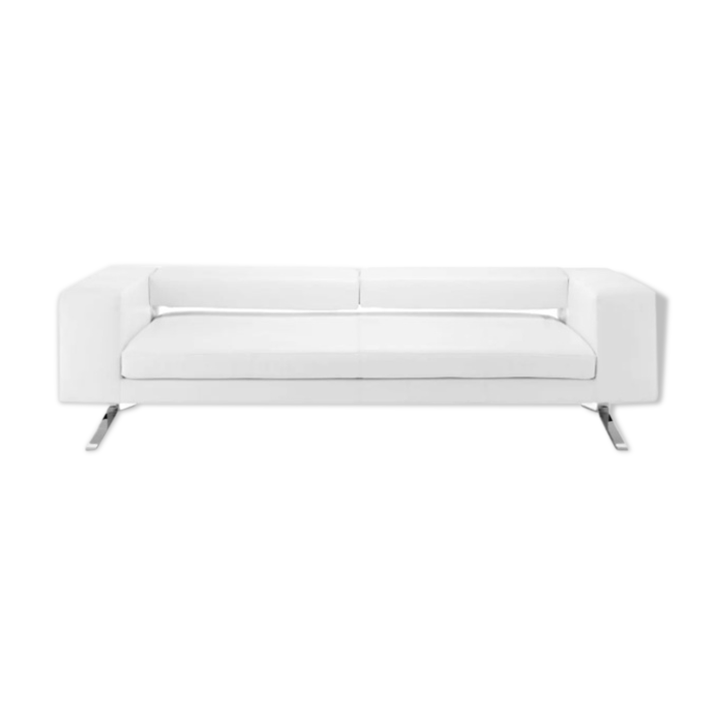 Canapé cuir blanc design Jett Habitat