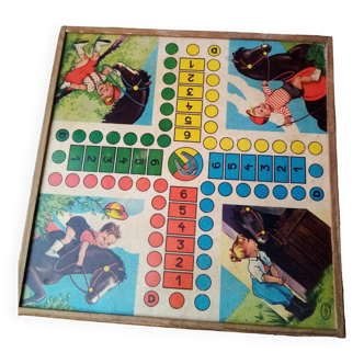 60s board game, Dada, Goose, Checkers, Rallies France