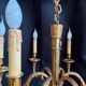 Louis XIV chandelier in gilded bronze – 6 light arms