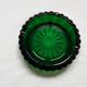 Green glass ashtray