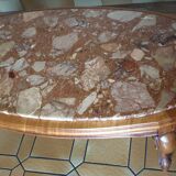 Marble coffee table pink