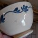 Antique very large bowl on foot Les Salins France