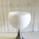 Table lamp in chrome metal and white globe - mid 20th century.