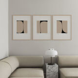 Set of 3 abstract giclee prints, 50x70