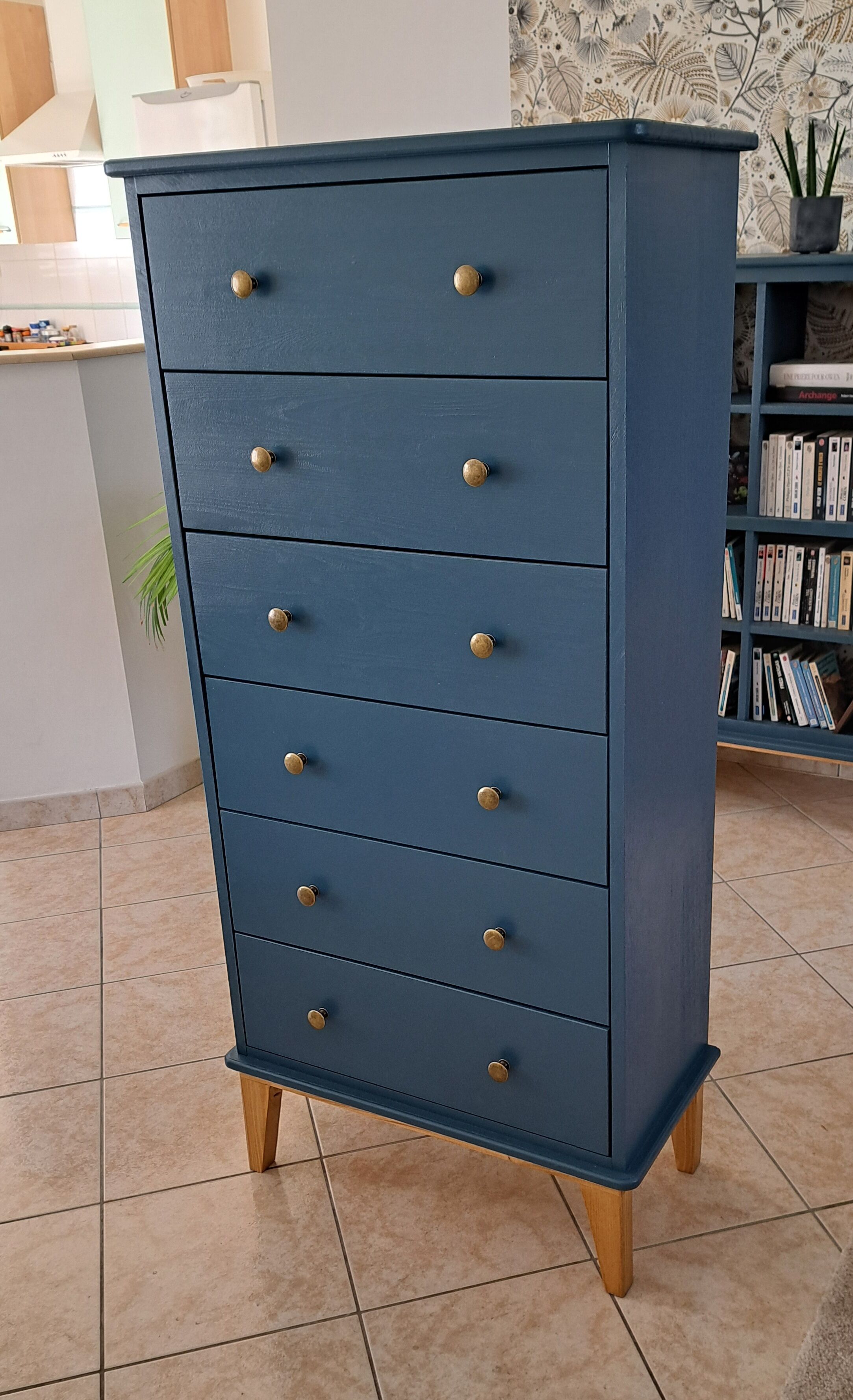 Commode bleu ganne