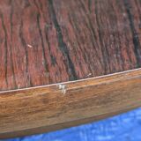 Extendable rosewood dining table with butterfly leaf, vintage Scandinavian
