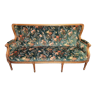 Green floral sofa