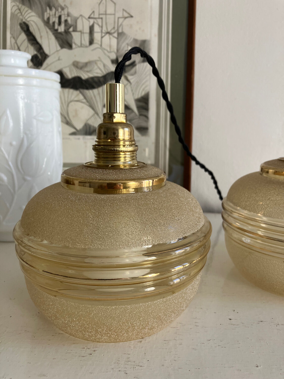 Vintage walkway lamps