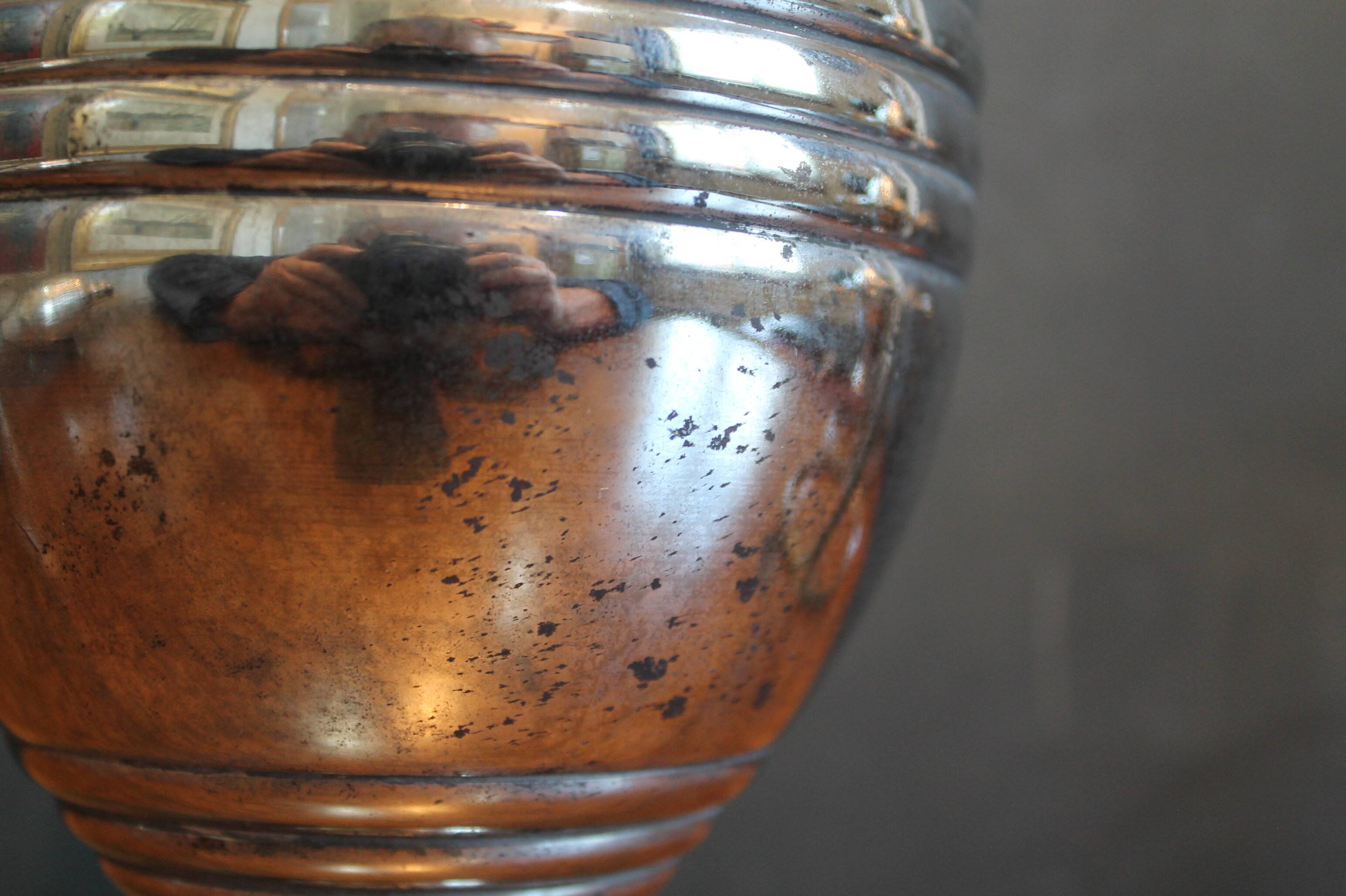 Carafe Art Déco en argent massif Calegaro italien