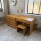 Bureau + commode + tabouret pin Maison Regain Savoie