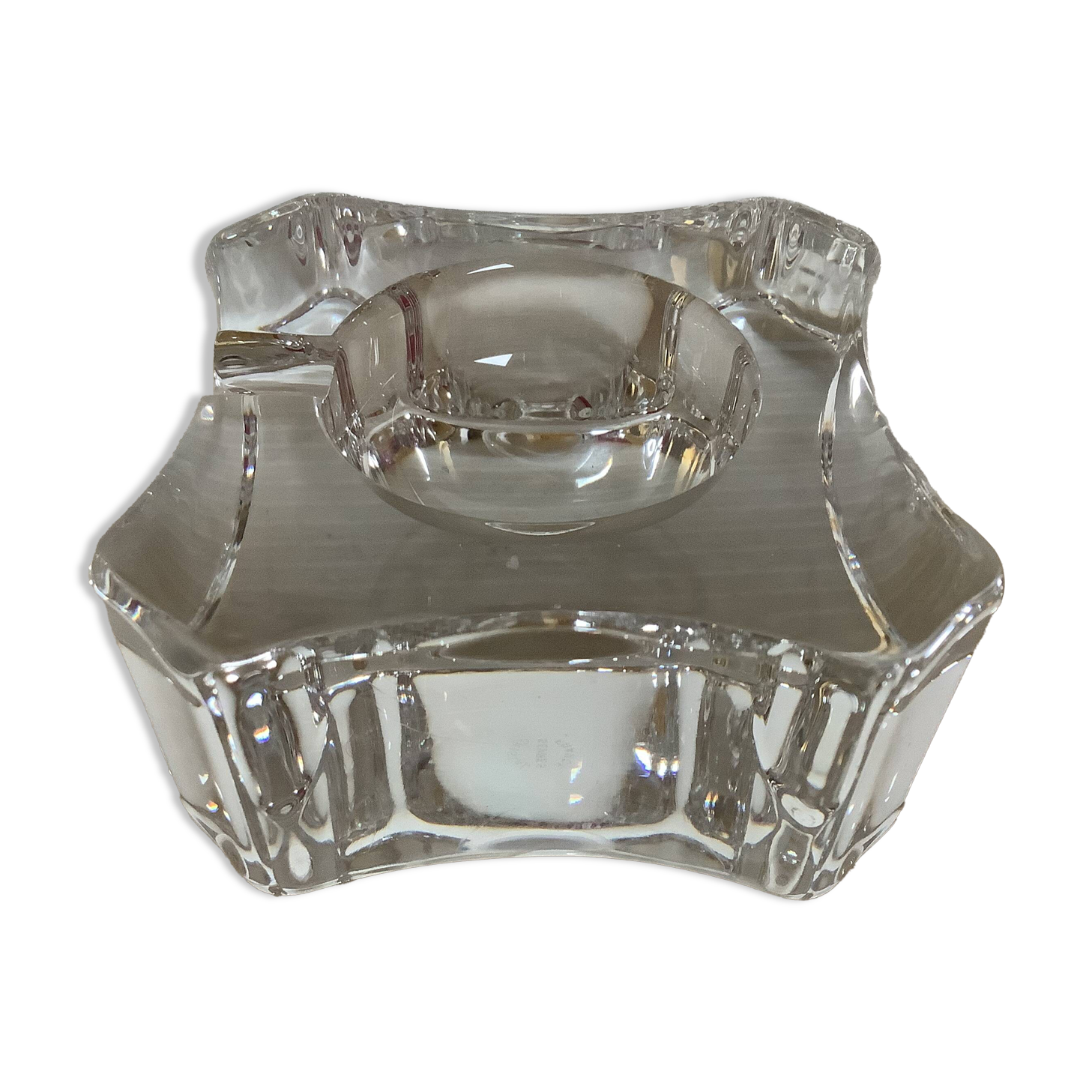Individual ashtray signed Sèvres crystal