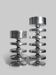 Pair Of Aluminium Contemporary Rimmed Stands