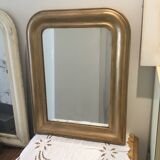 Golden wooden mirror