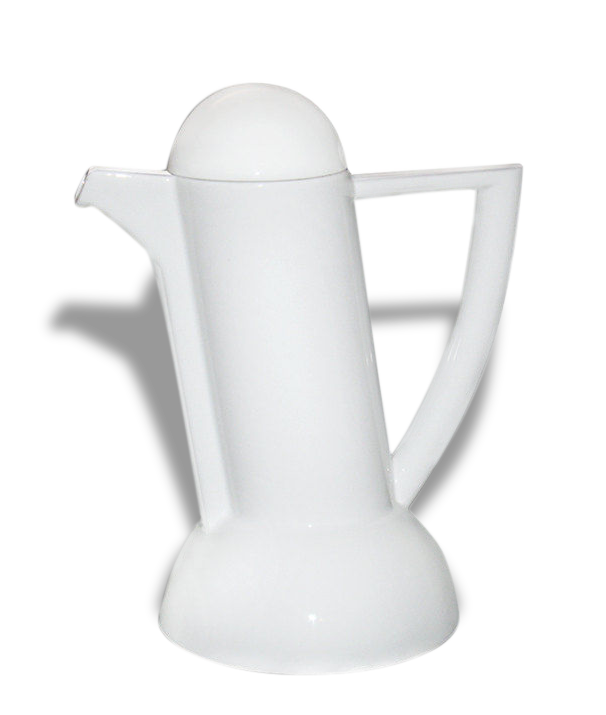 Coffee set porcelain, color white, design edited by Arzberg Lutz Rabolt German