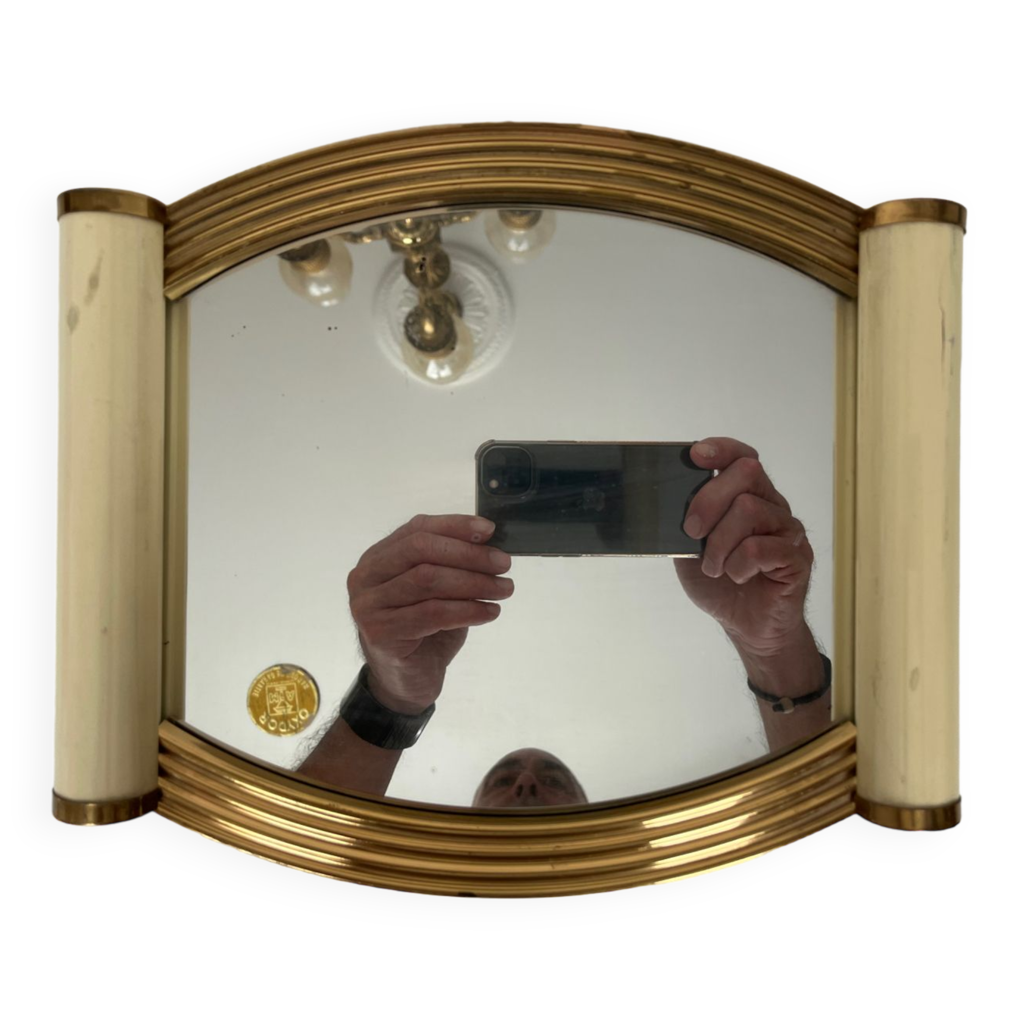 Art deco mirror tray
