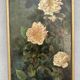 Painted panel of a still life in oil 90 x 27 cm
