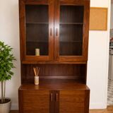 Vintage display cabinet in solid wood – mid-century spirit from the 60s/70s.