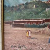 Oil painting on orientalist panel