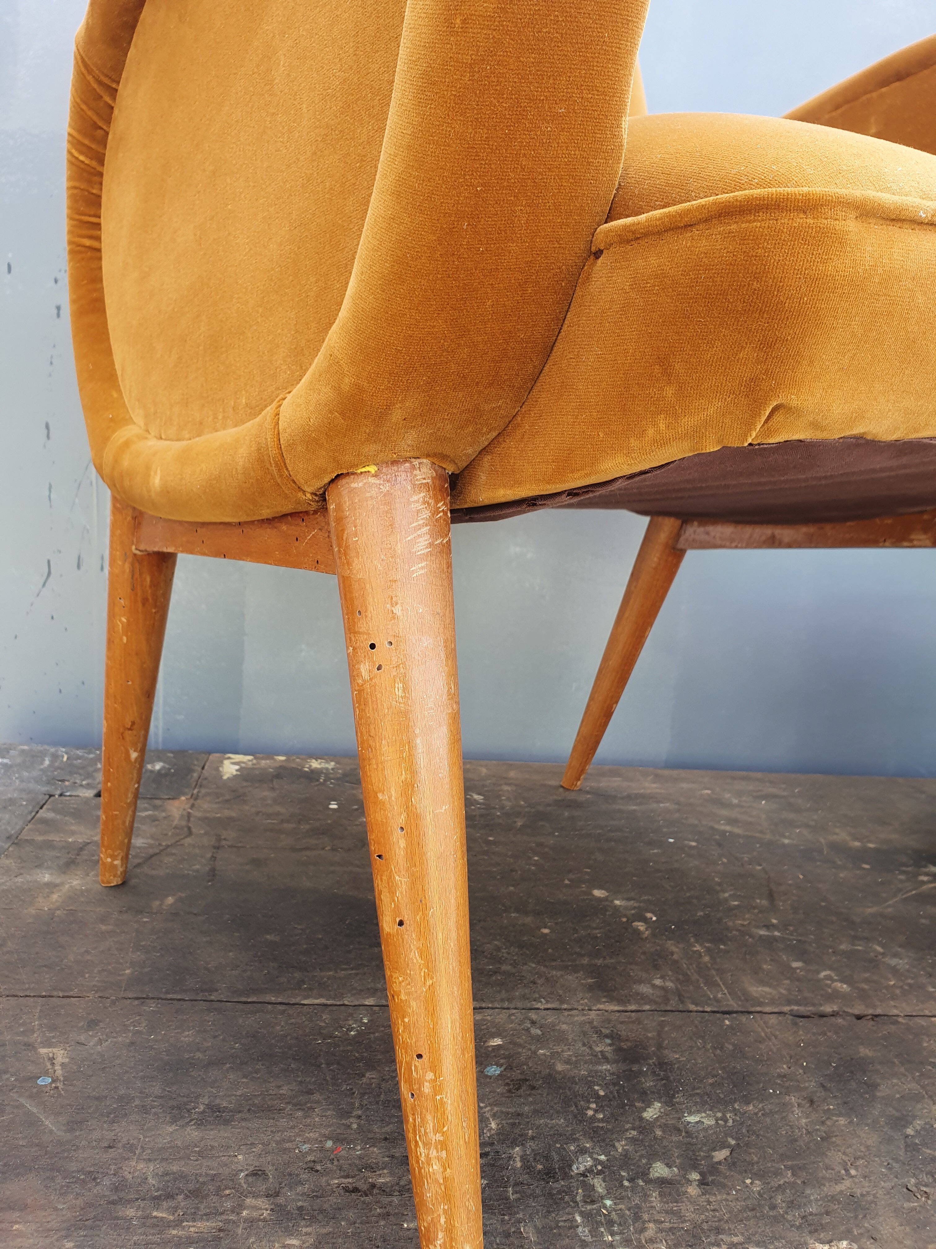 Fauteuil velours