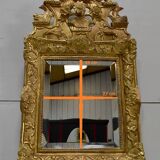 Miroir en bois doré, style régence, fin XlXe