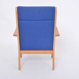 Reupholstered Danish Mid-Century Modern GE 181 a Chair by Hans Wegner for GETAMA