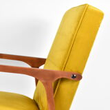 Fauteuil en velours 04-b, 1970