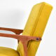 Velvet armchair model 04-b, 1970s, yellow fabric