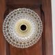 Vintage wall sconce moulded glass