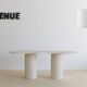 Table à manger irrégulière Venus - Travertin Naturel