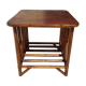 Table basse ou bout de canapé en rotin des années 70
