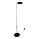 Vintage adjustable floor lamp, chrome and black, Gismondi for Artemide, Italy 1980