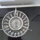 Serving dish in crystal for caviar