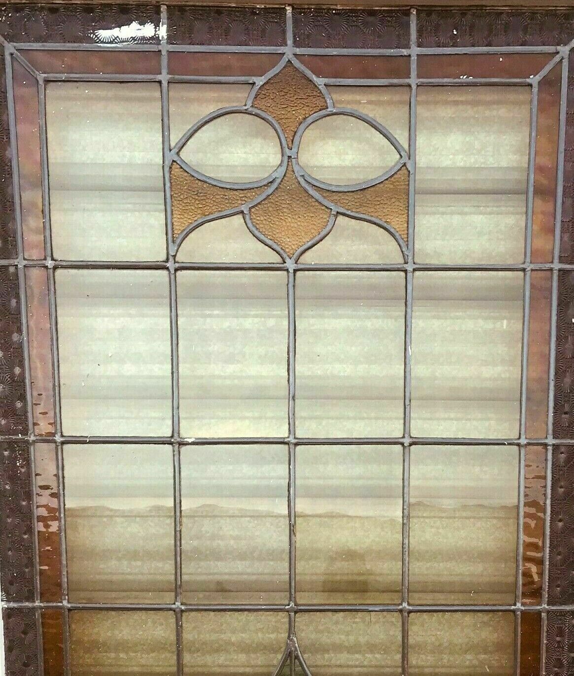 Separation Of Three Doors In Stained Glass Art Deco Period 1900 Selency