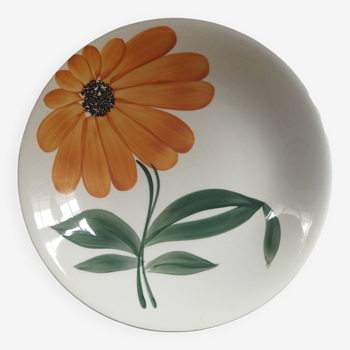 Gien Flower orange bowl vintage 1970s