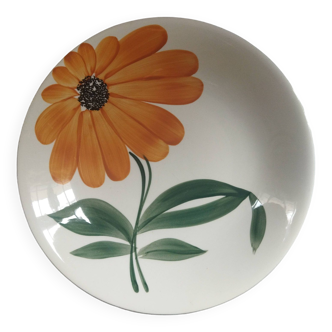 Gien Flower orange bowl vintage 1970s