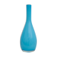 Vase soliflore bleu avec intérieur verre blanc