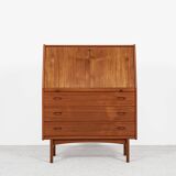 Midcentury Danish secretaire in teak by Bernhard Pedersen & Søn 1960s