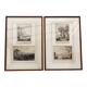 Paire de lithographies encadrées, par G. Engelmann, début 19ème.