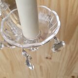 Glass wall lamp and tassels