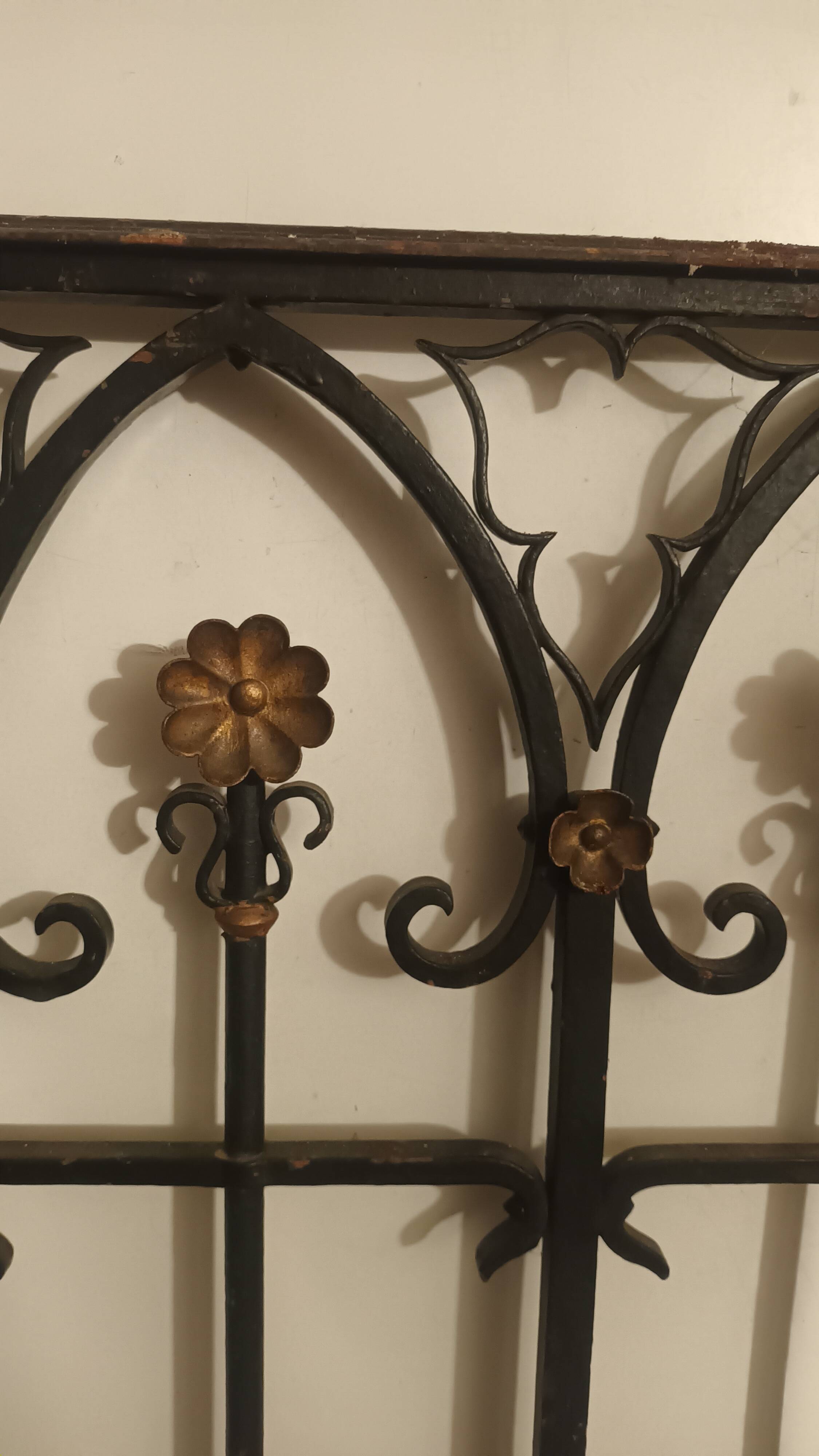 Wrought iron grille