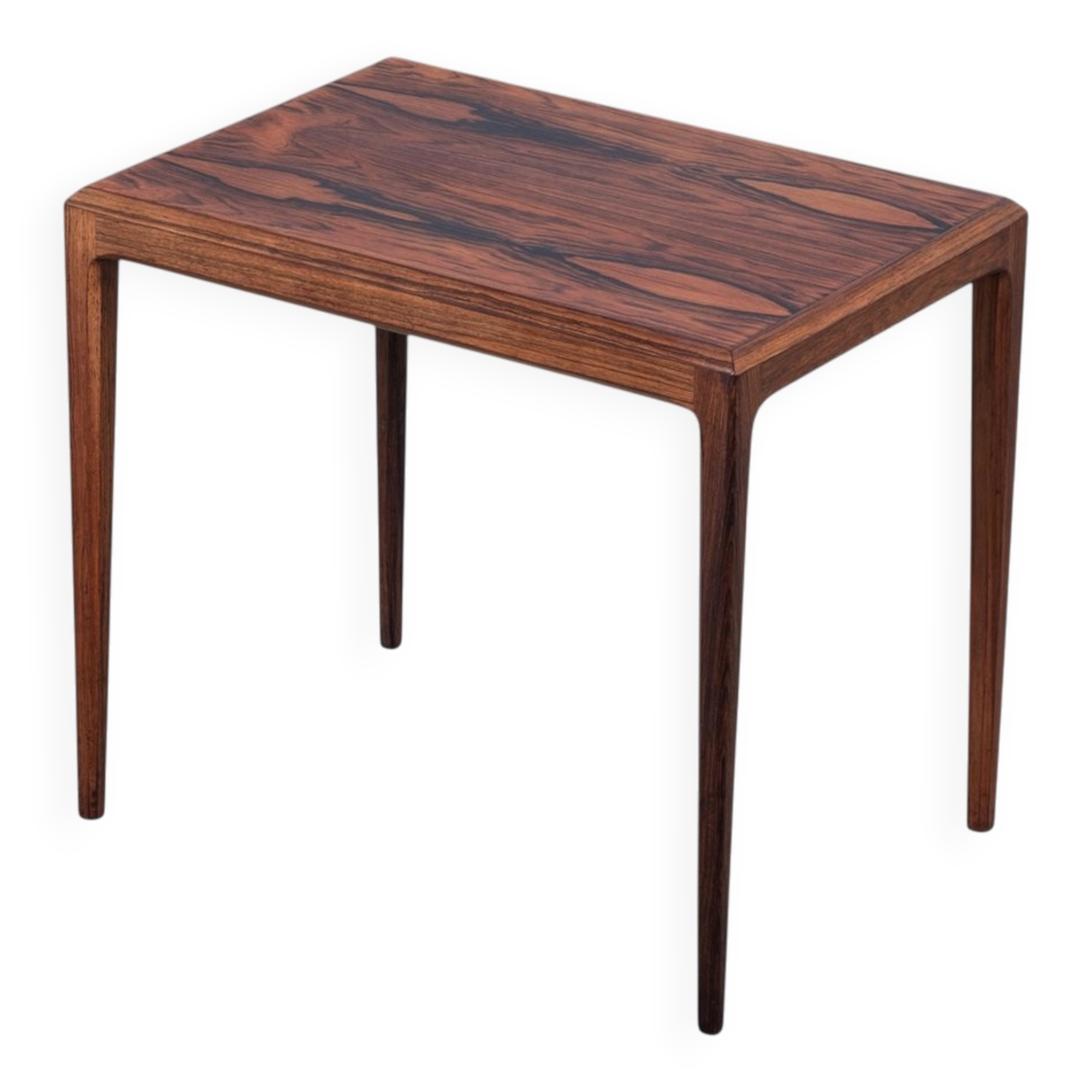 Rosewood Side Table attributed to Johannes Andersen for Silkeborg Møbelfabrik, Denmark, 1960s